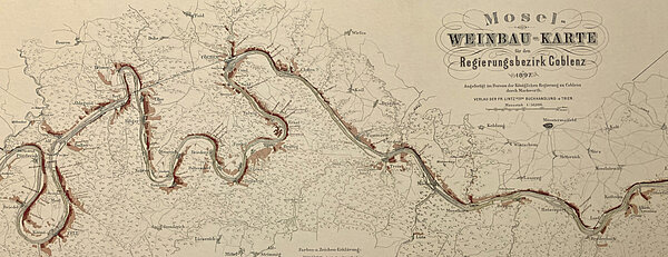 Historische Weinbaukarte von 1897